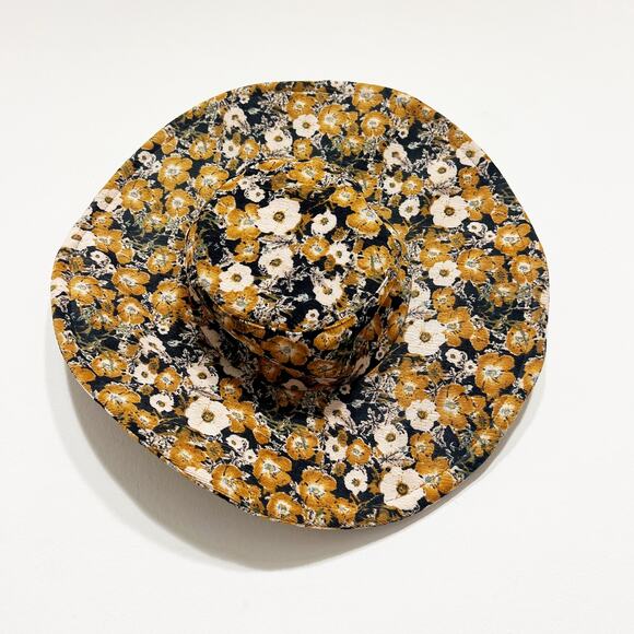 Anthropologie floral corduroy wide brim hat main image 5